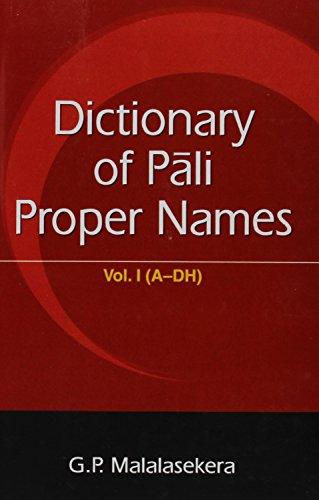 Dictionary Of Pali Proper Names, 2 Vols